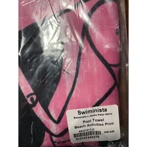 Swiminista x James Peter Henry Pool Beach Activities Print Towel NEW